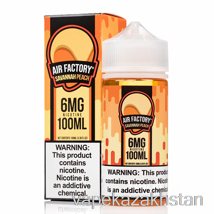 Vape Disposable Savannah Peach - Air Factory Synthetic - 100mL 0mg